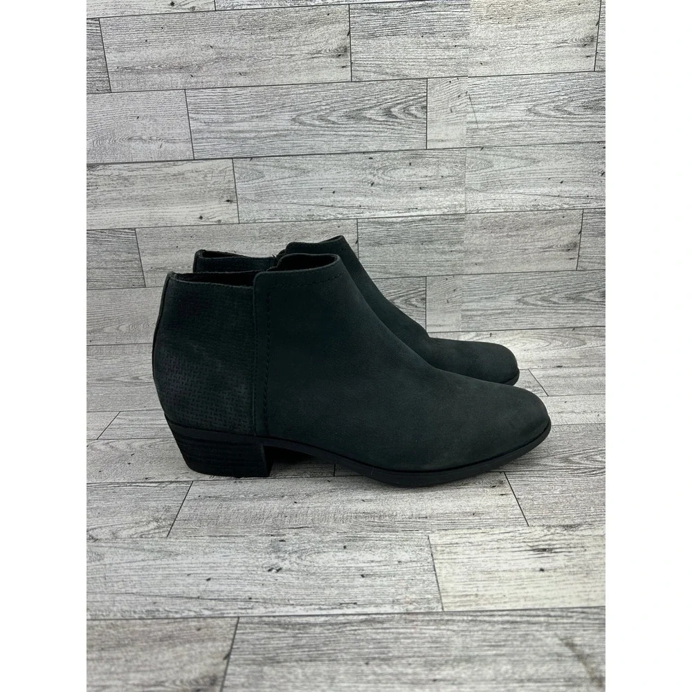 Rockport‎ Womens Black Leather Ankle Boots Side Zip Truss Comfort Size 7 CG8064